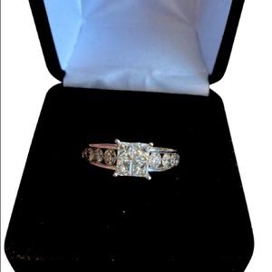 1.5 ctw Diamond Quad In 14k Gold Ring